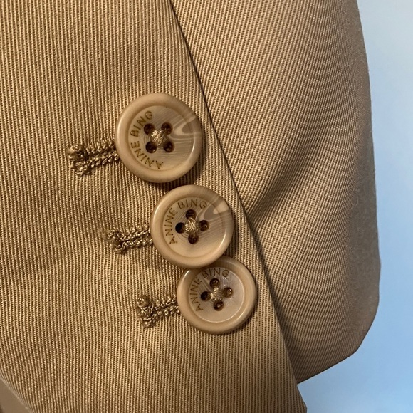 Anine Bing Madeleine Wool Blazer Deep Sand - Picture 10 of 16